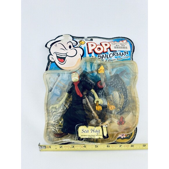 Vintage Popeye Sailorman Sea Hag Mezco Action Figure 2001‎ - Read! - Picture 15 of 15